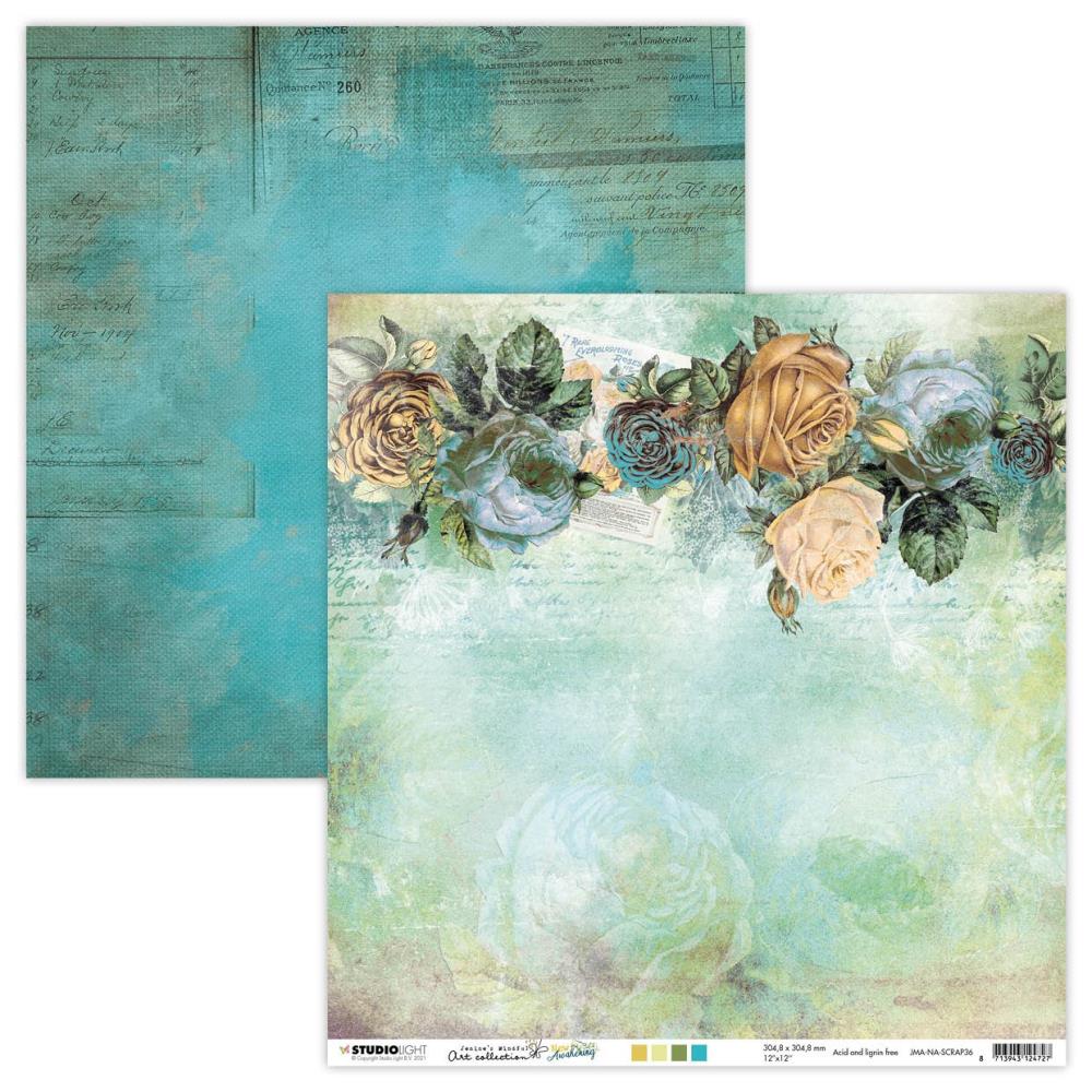50AA61D4-DCAA-4977-A283-147869B23DA7.jpg Studio Light NEW AWAKENING 12”x12” Scrapbook Paper SCRAP36 - Image 1