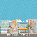 Magical MAIN STREET MAGIC 12"X12" Scrapbook Paper - Image 2