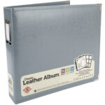We R Classic Leather Album CHARCOAL 12"X12" D Ring Memory Scrapbook - Image 2