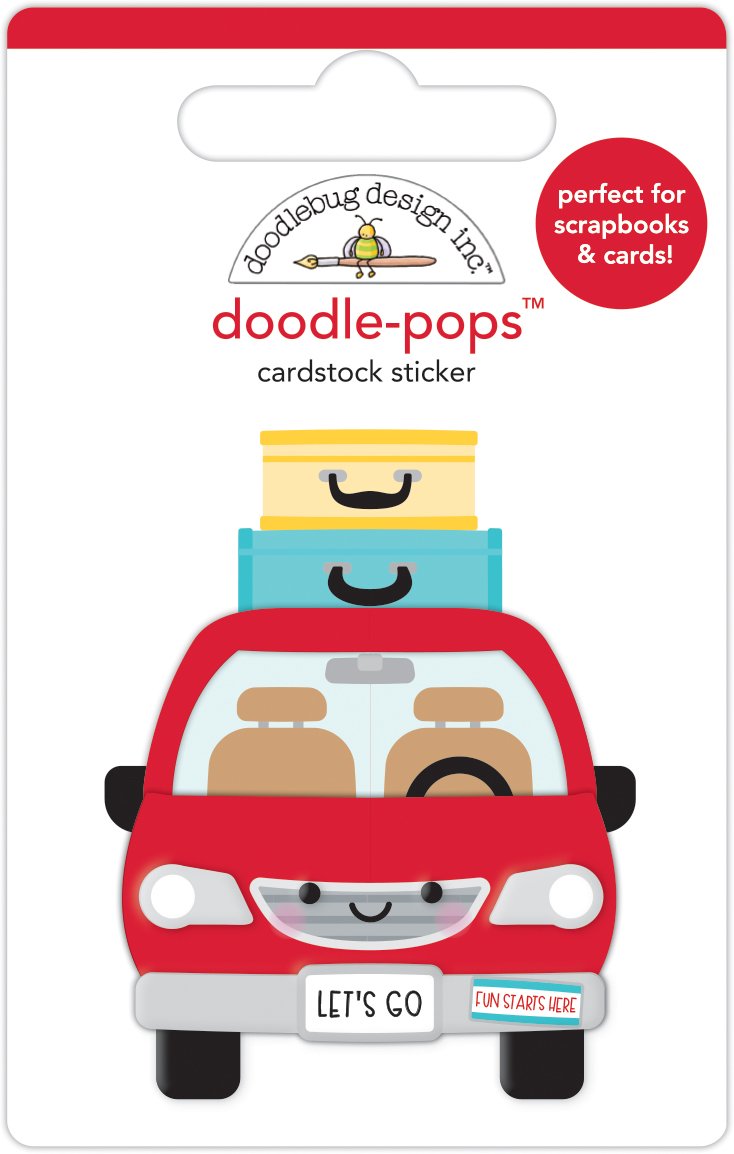 51E5554E-2FAC-4873-8C45-8F765F5A559A.jpg Doodlebug Fun At The Park ARE WE THERE YET Doodle-Pops 3D Stickers - Image 1