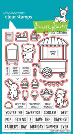 Lawn Fawn TREAT CART Clear Stamps and Die SET - Image 4