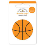 Doodlebug Doodle-Pops BASKETBALL  Mini DoodlePops 3D Stickers