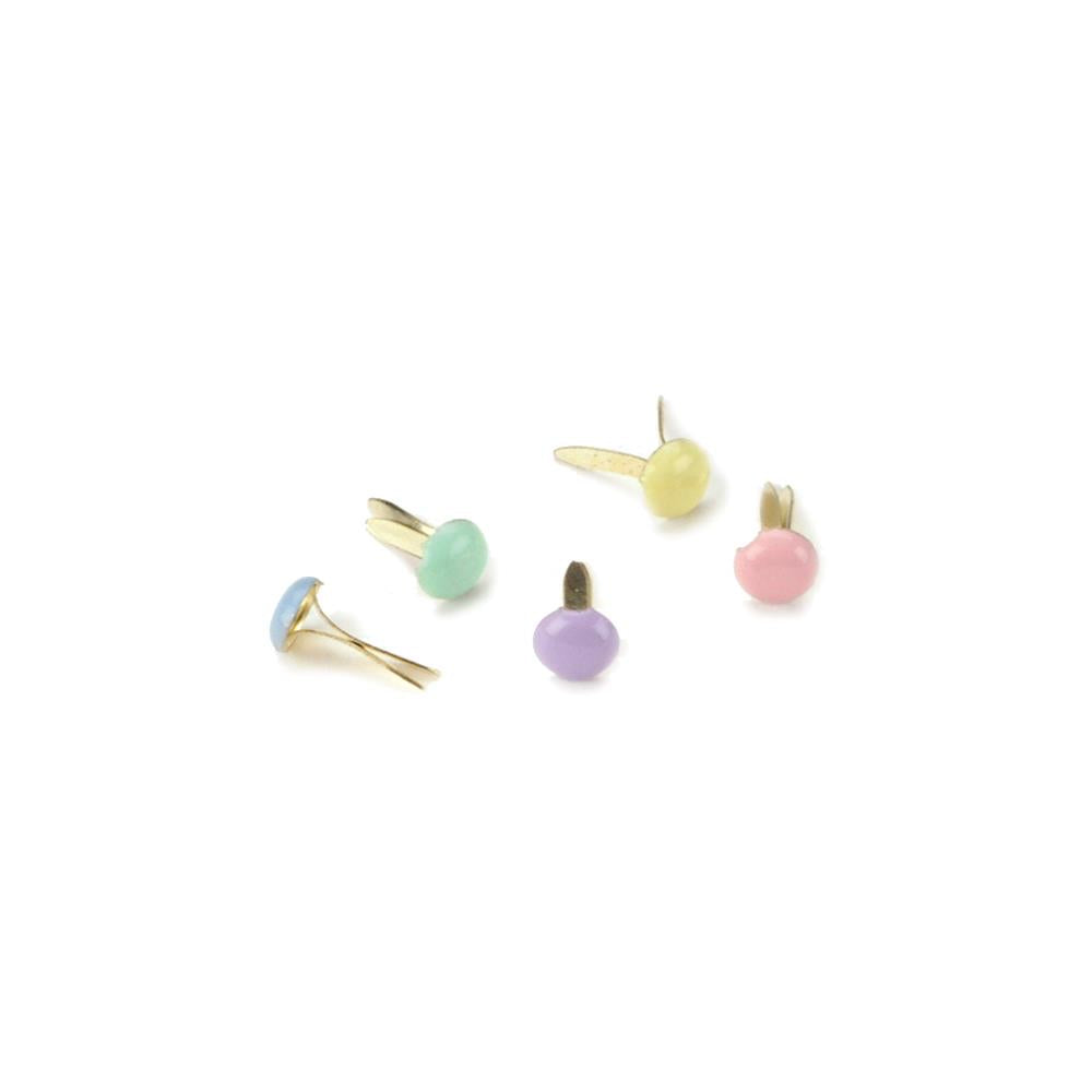 52447555-D2DF-4052-A800-810BA7FEA88F.jpg Creative Impressions PASTEL MINI ROUND Paper Fasteners 100pc Brads - Image 1