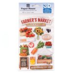 Paper House FARMERS MARKET 3D Scrapbook Sticker - Image 2