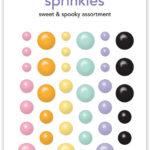 Doodlebug SWEET & SPOOKY SPRINKLES Assortment Enamel Dot Stickers 54pc