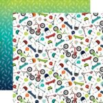 Echo Park Imagine That POP A WHEELIE 12"X12" Cardstock Paper