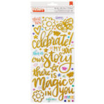 Shimelle Thickers MY STORY Glitter Foam Phrase Stickers