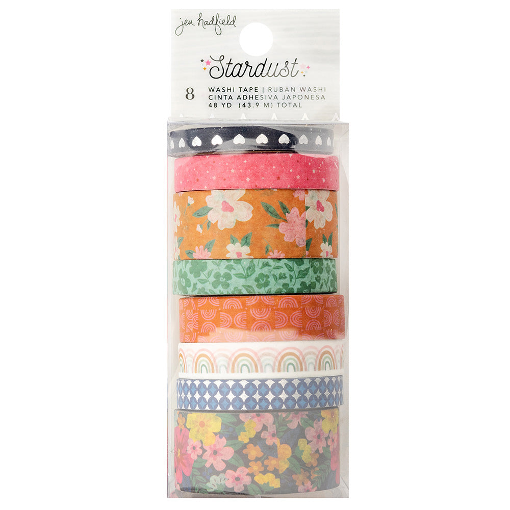 53402F4A-03B8-4B7E-AC82-10F81EC8CA25.jpg Jen Hadfield Stardust WASHI TAPE Decorative 8 Rolls - Image 1