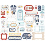 Echo Park Baby On Board IT’S A BOY Frames & Tags 33pc - Image 3