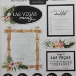 LAS VEGAS VACAY Travel Stickers 10pc Scrapbook Customs