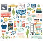 Simple Stories PACK YOUR BAGS Bits & Pieces 47pc - Image 2