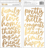 Thickers KACIE Along the Way Gold Foil Foam Phrase Stickers
