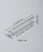 Handle SILVER METALLIC 3pc - Image 2