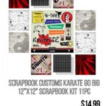 Scrapbook Customs KARATE GO BIG 12"X12" Scrapbook Kit 11pc