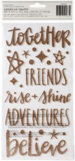Thickers Shimelle Head in the Clouds ADVENTURES Glitter Foam Phrase Stickers - Image 3