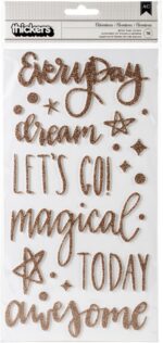 Thickers Shimelle Head in the Clouds ADVENTURES Glitter Foam Phrase Stickers - Image 2