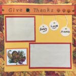 Premade Page THANKSGIVING BLESSINGS (2) 12X12 Scrapbook @Scrapbooksrus - Image 2