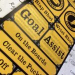 Hockey GOLDEN KNIGHTS Grunge Sport Stickers - Image 2