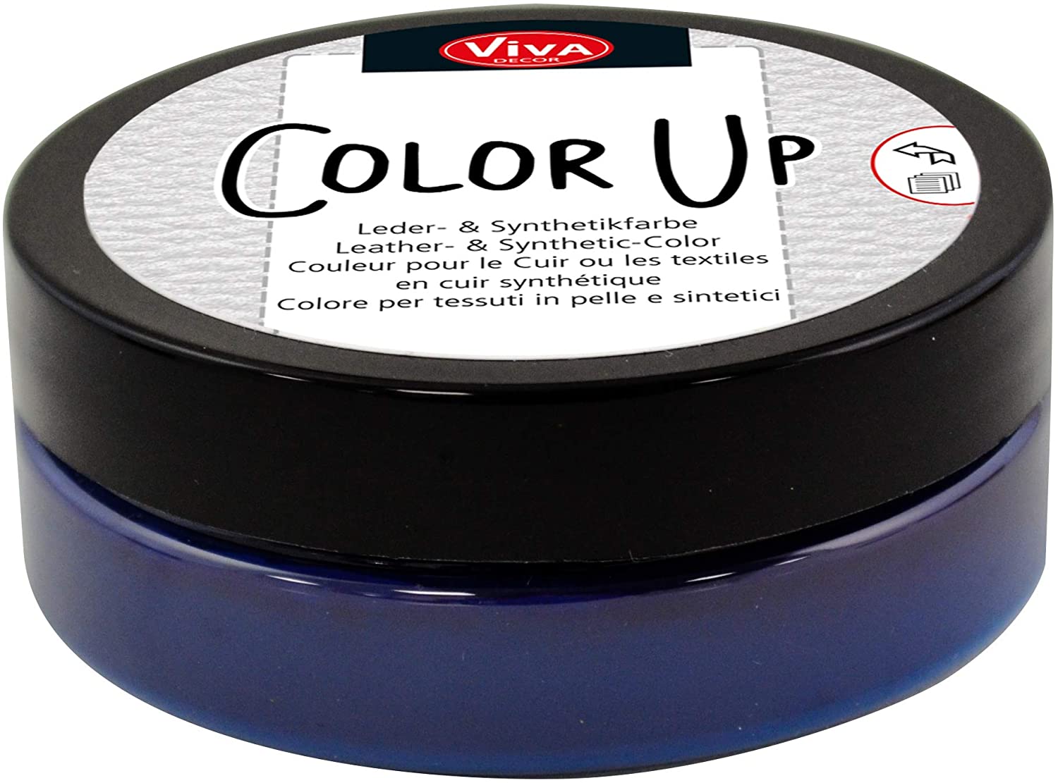 55DDD7D2-70ED-4066-8D3D-6EC8C70E291E.jpg Viva Decor Color Up Leather and Synthetic Color DARK BLUE 50ml - Image 1