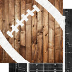 Football WATERCOLOR WOOD 12"X12" 3pc Sports Paper Pack - Image 4