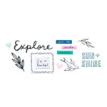 Thickers Maggie Holmes Sunny Days SUMMERTIME Glossy Puffy Stickers 65pc - Image 4