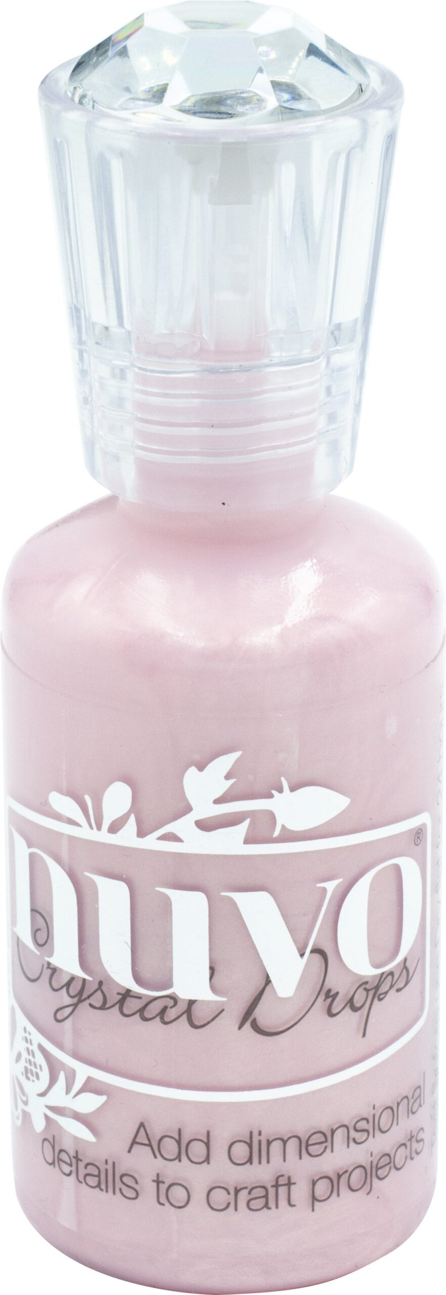 569674PK.jpg Nuvo Crystal Drops SHIMMERING ROSE Enamel Dots 1oz - Image 1