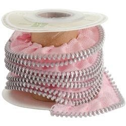 56C95FC0-714F-4D89-B2B3-91BF8D3DA672.jpeg Melissa Frances Embellishments Pink RIBBONS & TRIMS 1yd - Image 1