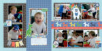 Echo Park It’s Your Birthday Boy BORDER STRIPS 12"X12" Scrapbook Paper - Image 2