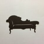 VICTORIAN SOFA COUCH Custom Scrapbook Die Cut