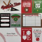 MOUNTAIN VIEW BASEBALL Pride Kit 12"X12" Scrapbook Paper - Image 4