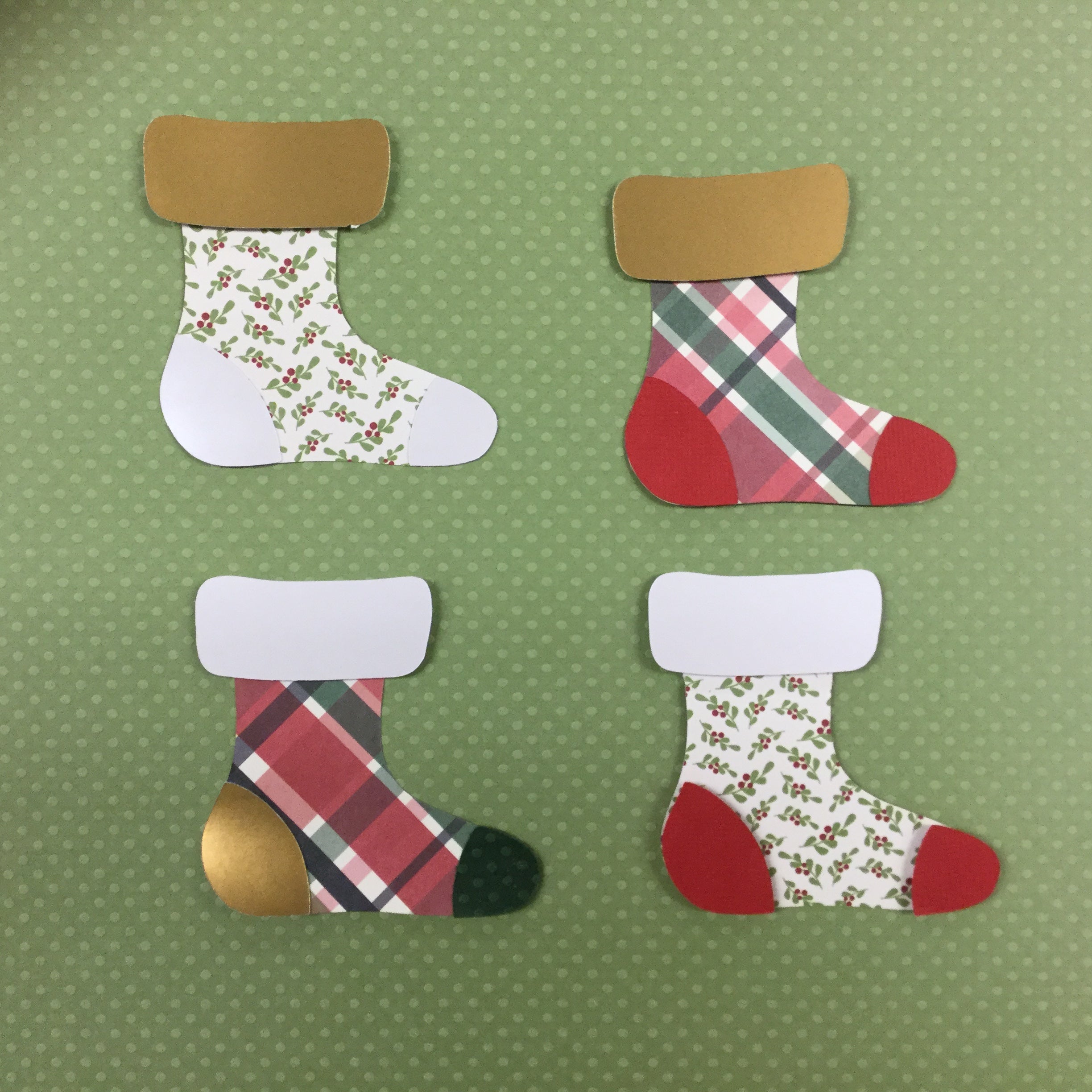 573670CF-073D-44A3-A2DD-D068BDAB2F5C.jpg Christmas STOCKING Custom Scrapbook Die Cuts - Image 1