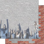 WIZARDING WORLD VILLAGE DS 12"X12" Scrapbook Customs Harry Paper