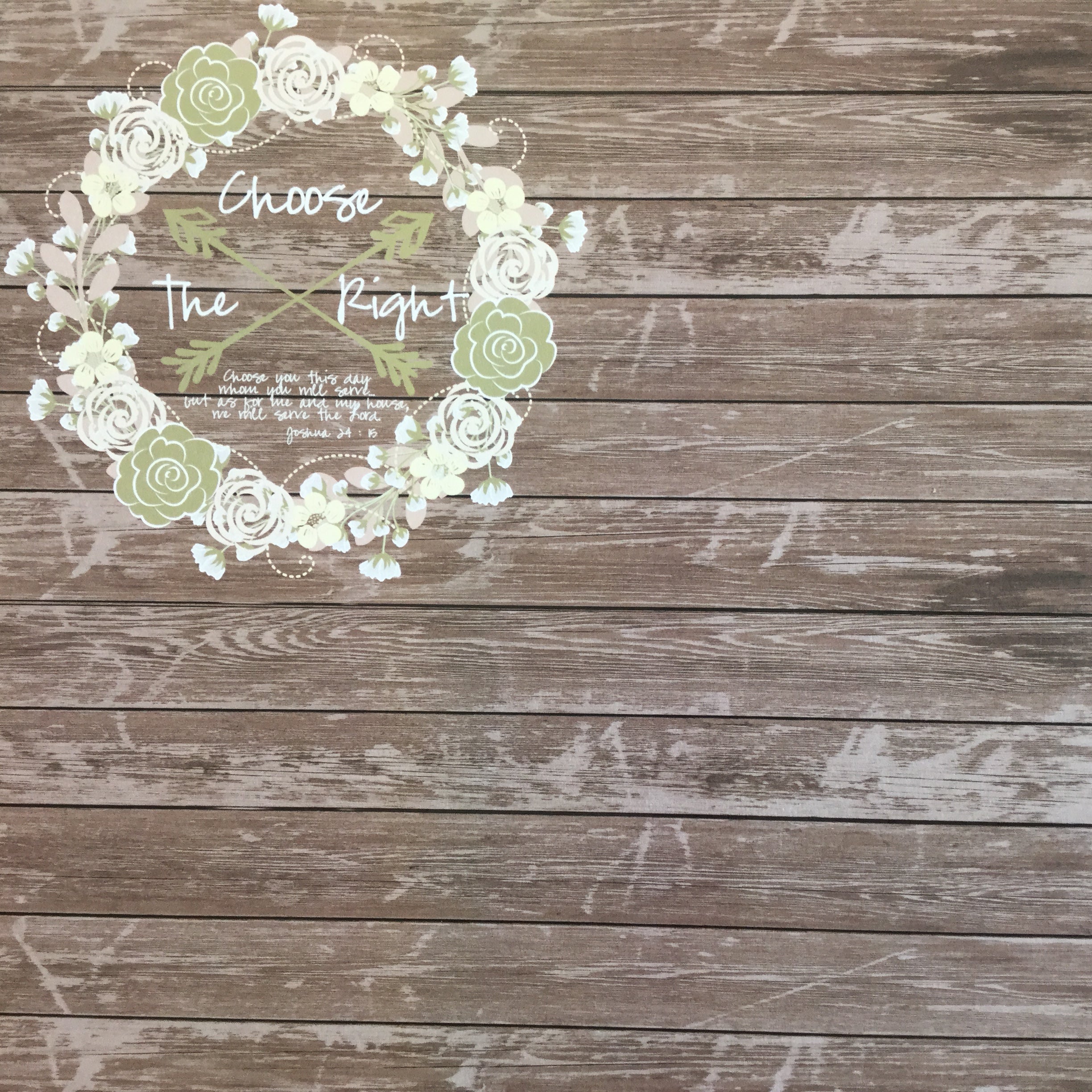 57B8E3DA-96F2-415C-B146-186C70826FE9.jpeg CHOOSE WHOM YOU 12"X12" Scrapbook Customs Religious Church Paper - Image 1