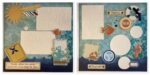 Premade SEASIDE EXPLORE (2) 12”X12” Scrapbook Pages - Image 3