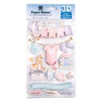 Paper House BABY GIRL 3D Stickers 13pc - Image 2