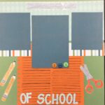 Premade Pages $5.00 FIRST DAY OF SCHOOL (2) 12"X12" Scrapbook Pages - Image 2