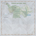 Scrapbook Customs NATIONAL PARK MAP AND WORDS 12"X12" Scrapbook Paper - Image 21