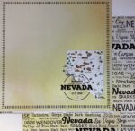 NEVADA POSTAGE MAP 12"X12" Scrapbook Travel Paper - Image 8