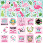 Reminisce FLAMINGO BEACH 12"X12" Scrapbook Kit 9pc - Image 2