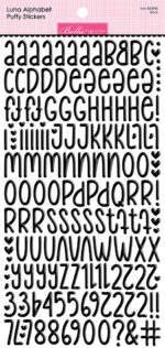 Bella Blvd LUNA ALPHABET Puffy Stickers Letters Numbers - Image 11