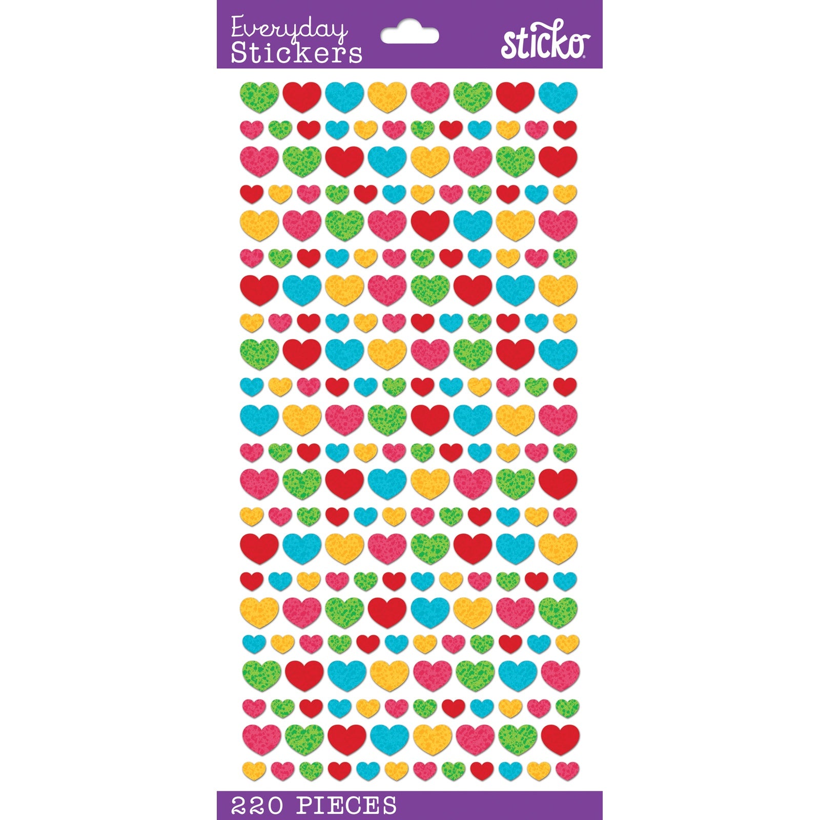 5950B55B-226E-4C0D-989B-8BB80E57E7E6.jpg Eksuccess HEART Sticko Classic Stickers 36pc - Image 1