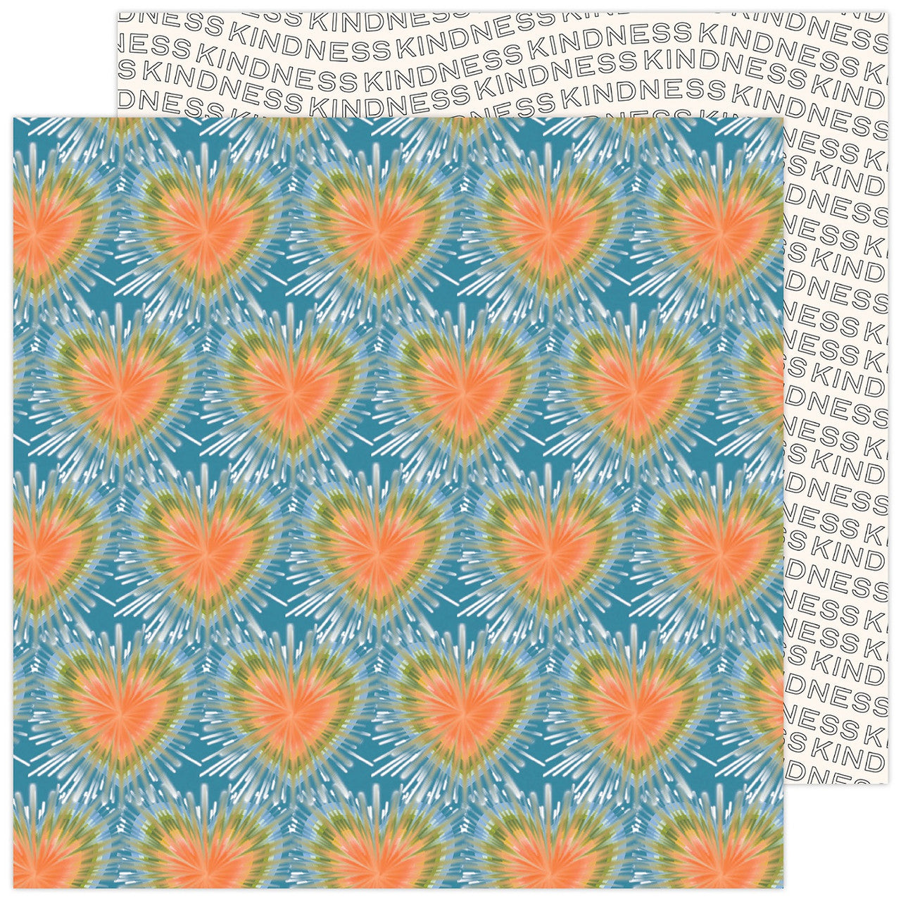 598A2FFB-3496-42C2-A19F-2B88890252CB.jpg AC Jen Hadfield Reaching Out TIE DYED HEARTS 12"X12" Paper - Image 1