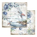 Stamperia Romantic Sea Dream TURTLES SBB786 12"X12" Scrapbook Paper