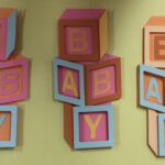 Welcome Baby Girl BLOCKS Custom Scrapbook Die Cut Embellishment