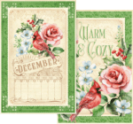 Graphic 45 SEASON TO CELEBRATE Calendar Ephemera Cards - Image 14