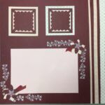 Premade Pages PINK & BURGUNDY  12"X12" (2) Scrapbook Pages - Image 2