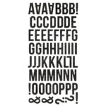 Simple Stories Essentials FOAM ALPHAS VINTAGE BLACK Letter Stickers - Image 2
