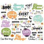 Simple Stories SPOOKY THINGS SENTIMENT BITS Diecuts - Image 2