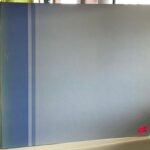 Colorbok BLUE ON BLUE STRIPE 12”x12” Postbound Scrapbook Album
