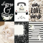 Simple Stories Always & Forever 4x6 VERTICAL ELEMENTS  12x12 Scrapbook Paper